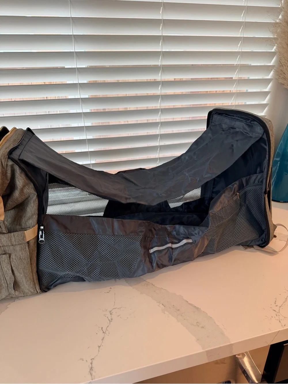 Gray deBug Diaper Backpack